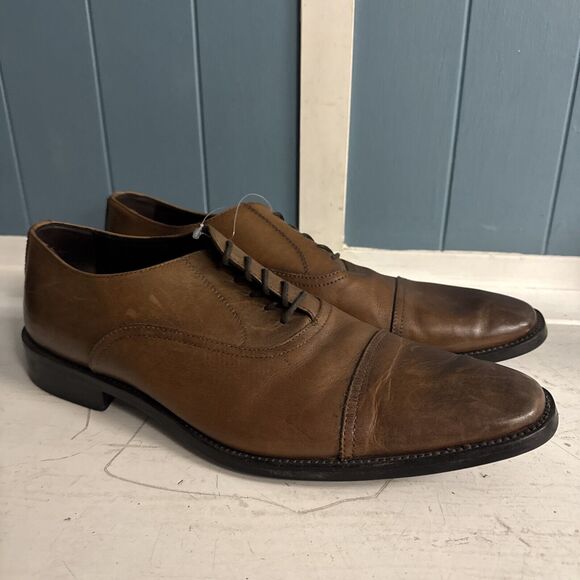 To Boot By Adam Derrick‎ New York Cap Toe Burnished Oxfords Shoes Men\'s Size 13 main image 5